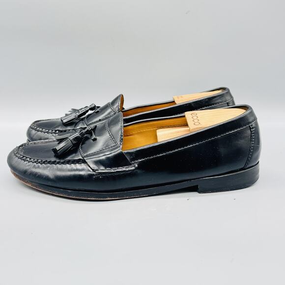 Cole Haan Shoes Mens 10.5 Black Leather Tassel Loafers Moc Toe Dress Casual main image 5